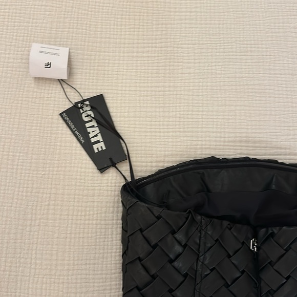 ROTATE | Interwoven, Vegan Leather, Strapless, Minidress - Picture 10 of 16